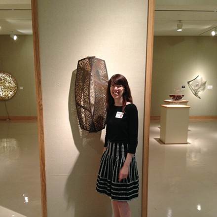 Jennifer with Near at the Forming exhibit
